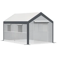 Outsunny 12' x 7' x 7' Outdoor Walk-In Tunnel house Garden Warm House