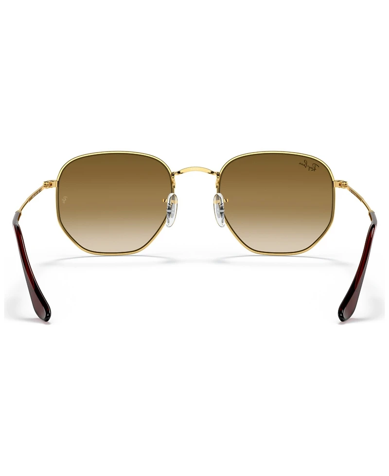 Ray-Ban Unisex Sunglasses, RB3548N Hexagonal Flat Lenses