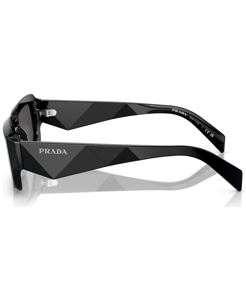 Prada Irregular Low Bridge Men's Sunglasses, Pr 27ZSF