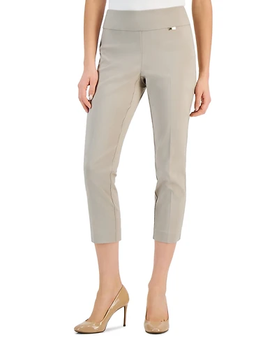 I.n.c. International Concepts Women's Tummy-Control Pull-On Capri Pants, Created for Macy's