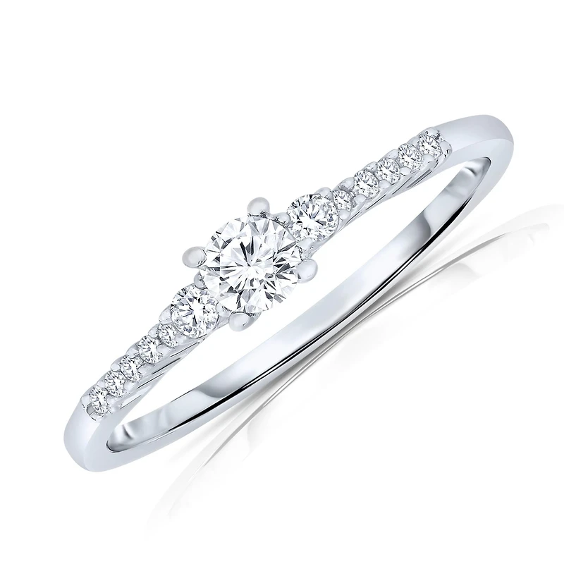 Sterling Silver Cubic Zirconia Statement Ring
