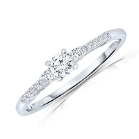 Sterling Silver Cubic Zirconia Statement Ring
