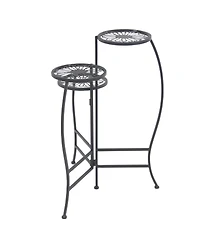 Rosemary Lane Metal Indoor Outdoor 3 Tier Floral Plant Stand