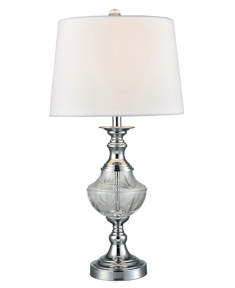 Dale Tiffany Frosted Murray Lead Crystal Table Lamp