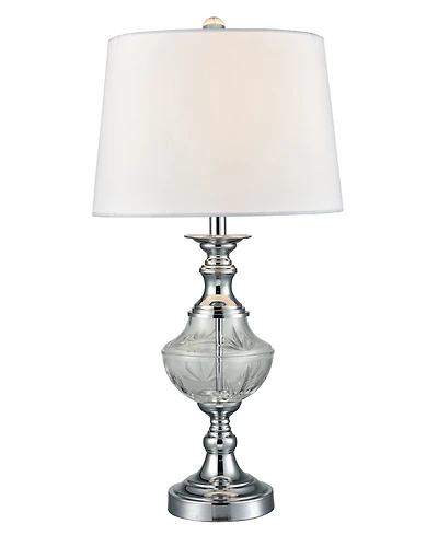 Dale Tiffany Frosted Murray Lead Crystal Table Lamp