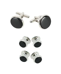 Trafalgar Sutton Genuine Onyx Formal Set (Cufflinks & Tuxedo Studs)