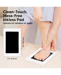 KeaBabies 4pk Inkless Ink Pad for Baby Hand and Footprint Kit, Clean Touch Dog Paw