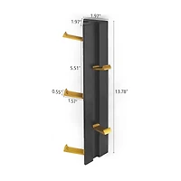 Mega Casa Vertical 5-Hook Wall Mounted - Space-Saving and Stylish Design