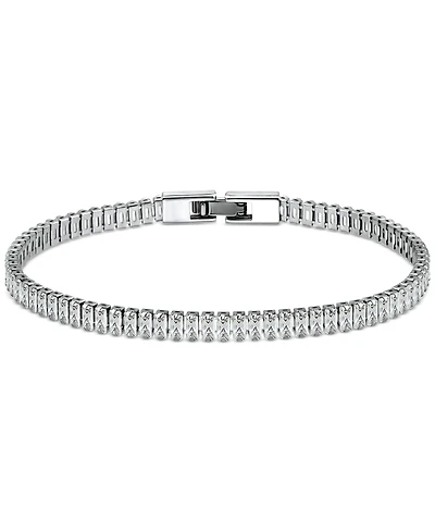 Giani Bernini Cubic Zirconia Baguette Tennis Bracelet, Created for Macy's