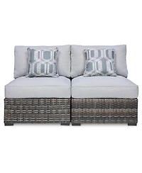 Harbor Court Armless Chair w/Cushion, Set of 2