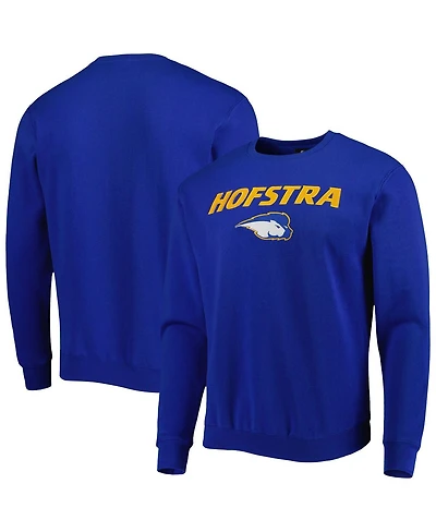 Men's Colosseum Royal Hofstra University Pride Arch Over Logo Pullover Sweatshirt