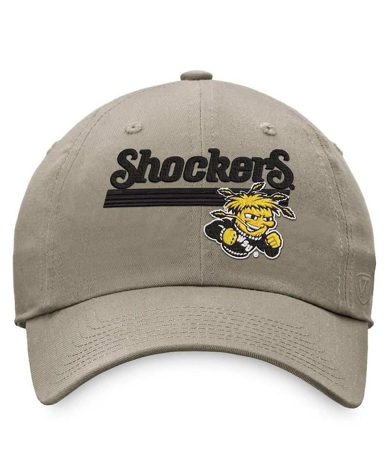 Men's Top of the World Khaki Wichita State Shockers Slice Adjustable Hat