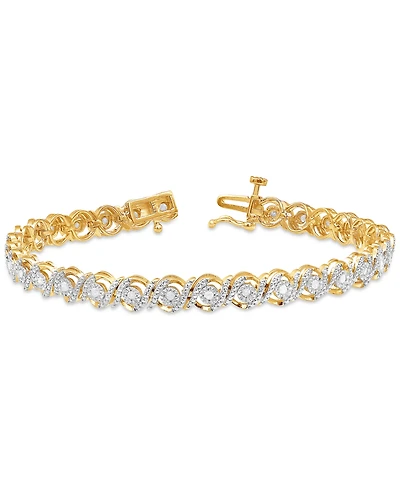 Diamond Swirl Tennis Bracelet (1/2 ct. t.w.)