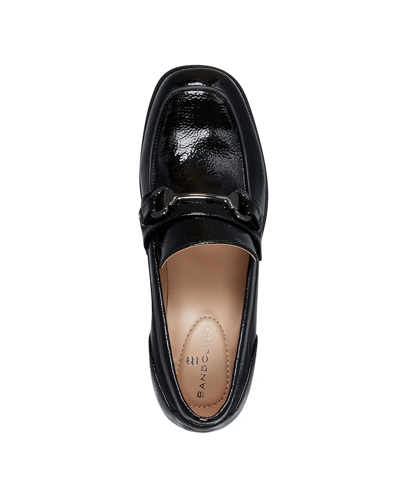 Bandolino Women's Mayble Block Heel Hardware Detail Loafers