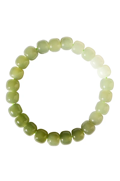 seree Ombre — Beaded jade bracelet