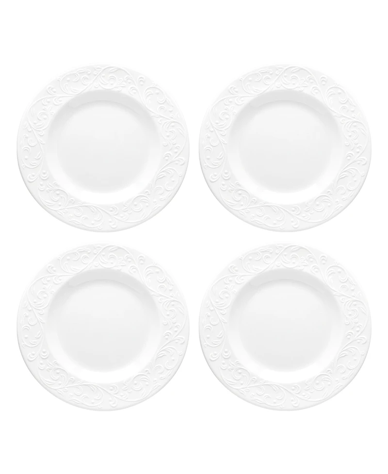 Lenox Opal Innocence Carved 4-Piece Accent Plate Set