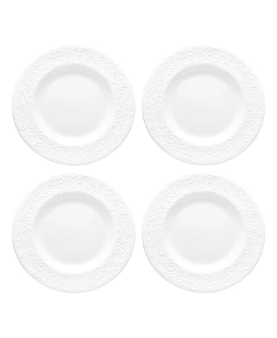 Lenox Opal Innocence Carved 4-Piece Accent Plate Set