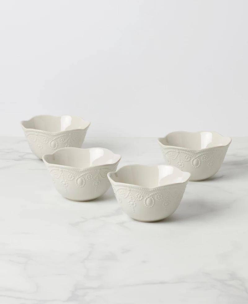 Lenox French Perle Fruit Bowls, Set Of 4