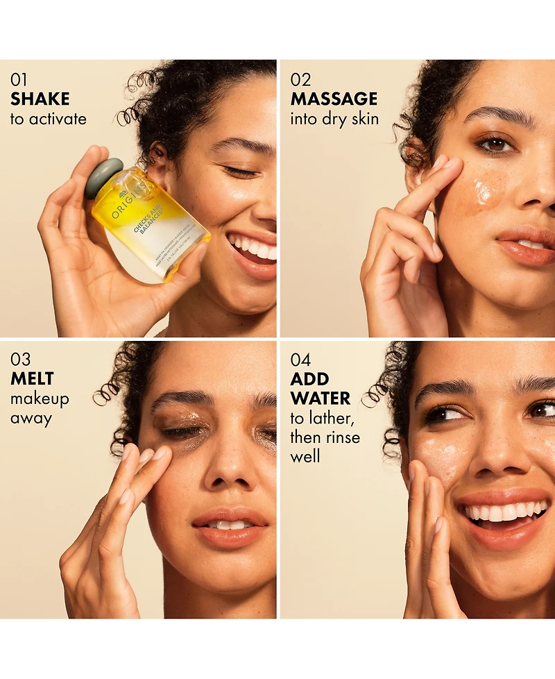 Origins Checks & Balances Milky Oil Cleanser + Makeup Melter, 5 oz.