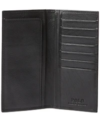 Polo Ralph Lauren Men's Pebbled Leather Narrow Wallet