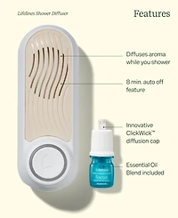 Lifelines Shower Diffuser Plus Essential Oil Blend