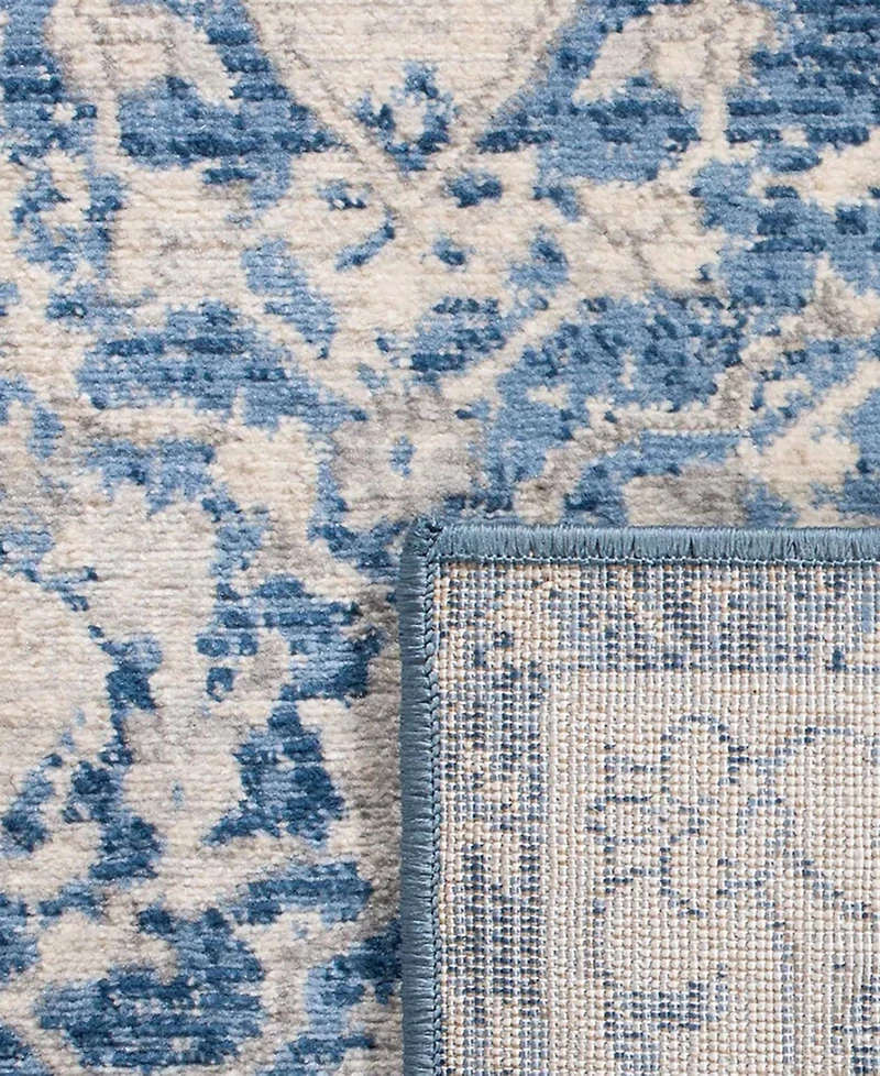 Safavieh Brentwood BNT896 Navy and Creme 5'3" x 7'6" Area Rug