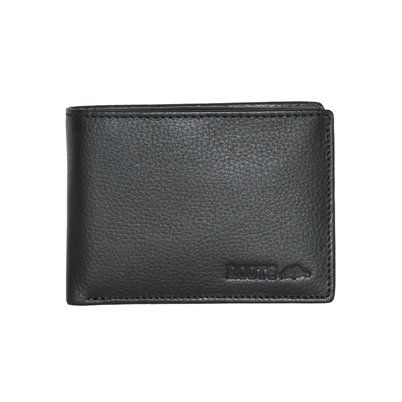 Roots Men's Men Leather Slimfold Wallet with Removable Id
