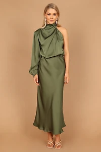 Petal and Pup Women's Amelie One Shoulder Maxi Dress