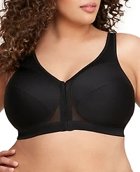Women's Full Figure Plus MagicLift Front Close Posture Back Support Bra 1265