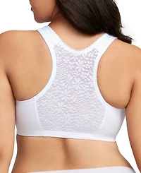 Women's Full Figure Plus Complete Comfort Wirefree Cotton T-Back Bra 1908