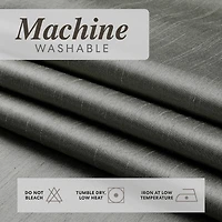 Kate Aurora Artisan Lightweight Transparent Faux Silk Sheer Grommet Single Curtain Panel