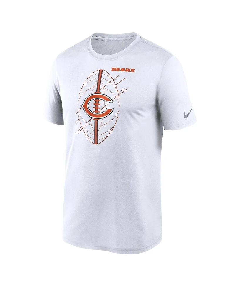 Men's Nike White Chicago Bears Legend Icon Performance T-shirt
