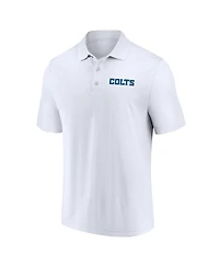 Men's Fanatics Royal, White Indianapolis Colts Dueling Two-Pack Polo Shirt Set