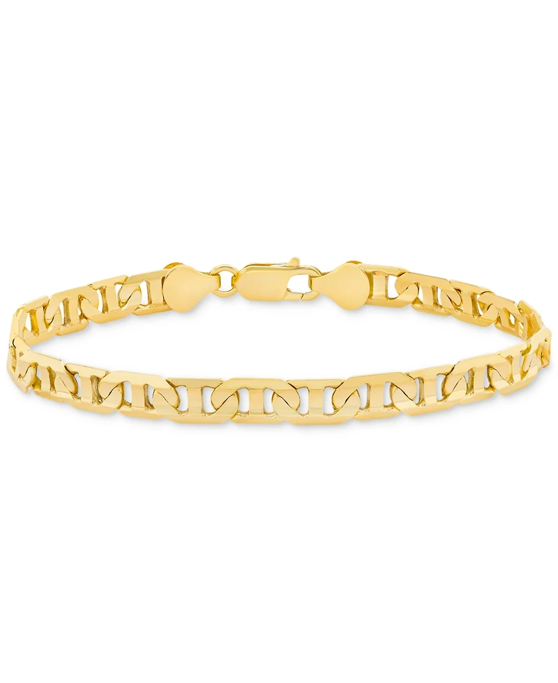 Men's Mariner Link Chain Bracelet in 14k Gold-plated Sterling Silver