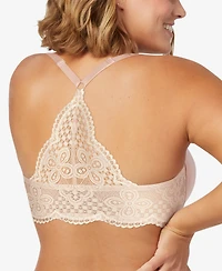 Maidenform One Fab Fit Lace T-Back Shaping Underwire Front Close Bra 7112
