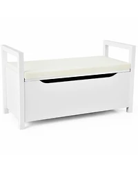 Shoe Bench Storage Rack Cushion Seat Ottoman Bedroom Hallway Entryway