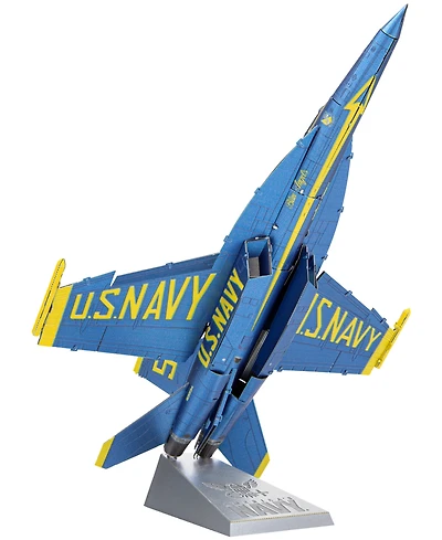 Fascinations Metal Earth Premium Series Iconx 3D Metal Model Kit Blue Angels F/A-18 Super Hornet