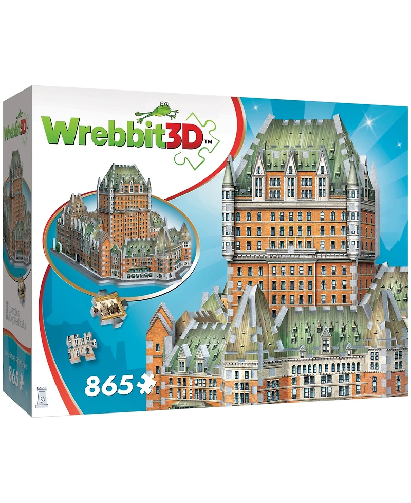Wrebbit Castles Cathedrals Le Chateau Frontenac 3D Puzzle, 865 Pieces