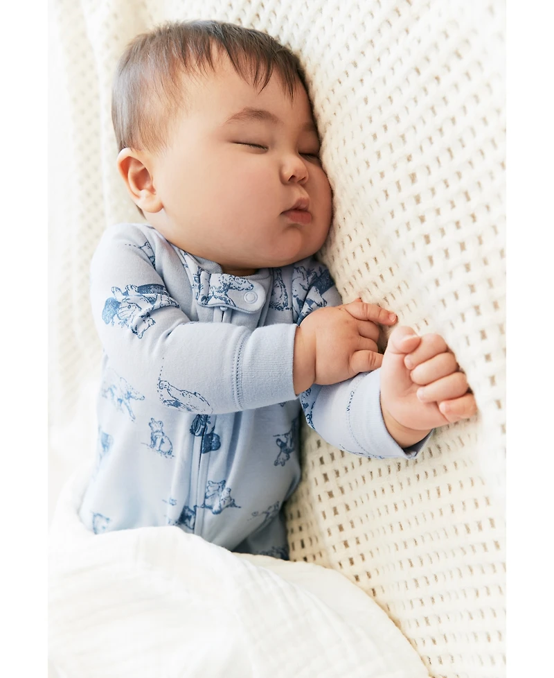Carter's Baby Boy or Baby Girls Printed 2-Way Zip Up Cotton Sleep and Play