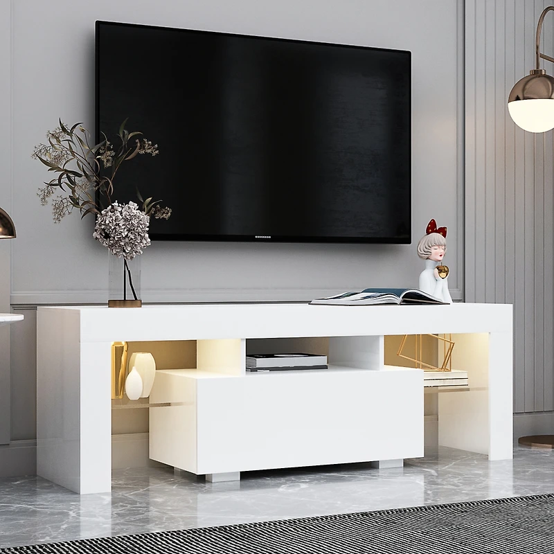 Streamdale Led Tv Stand with Base Cabinet