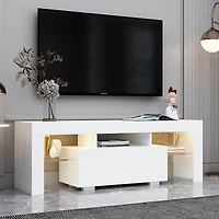 Streamdale Led Tv Stand with Base Cabinet