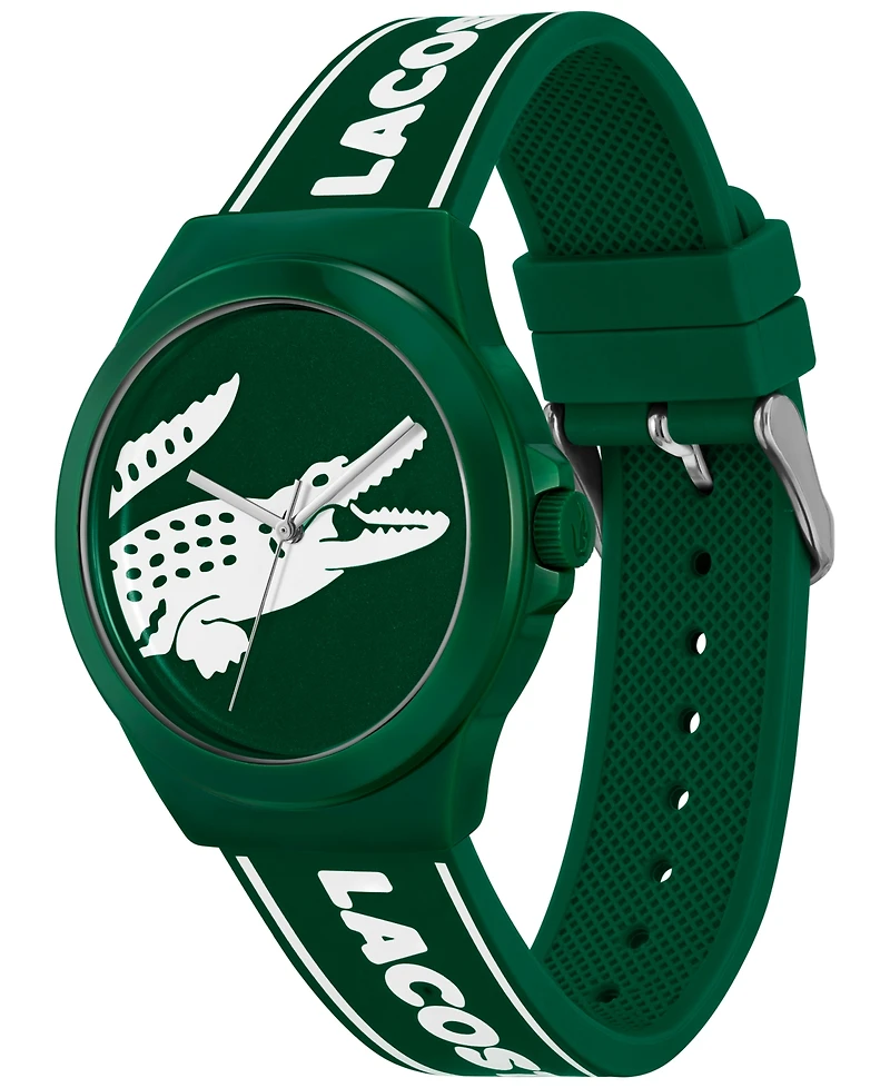 Lacoste Unisex Neocroc Green Silicone Strap Watch 42mm