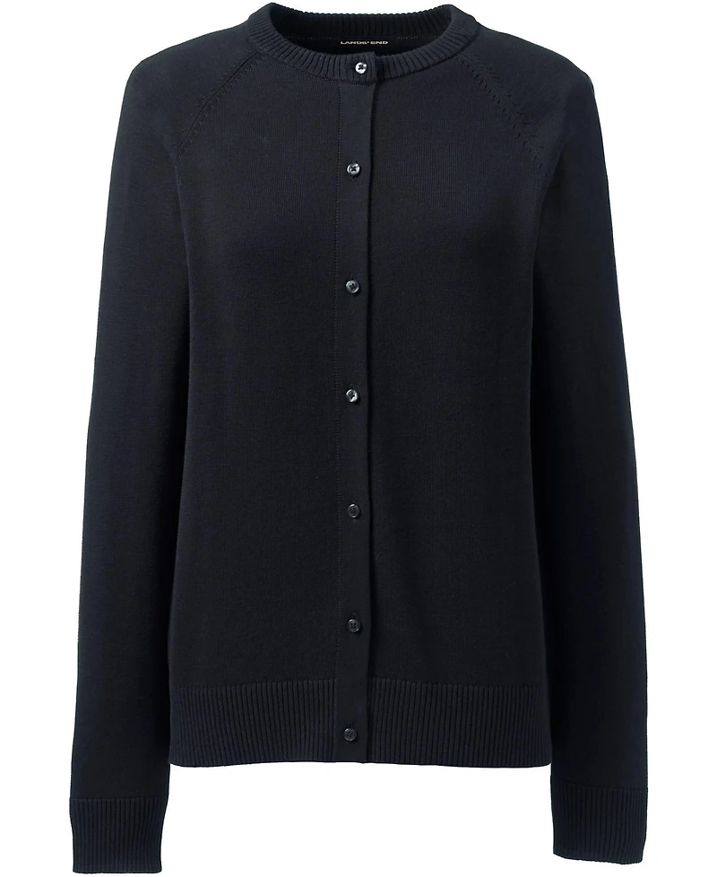 Lands' End Women's Cotton Modal Cardigan Sweater