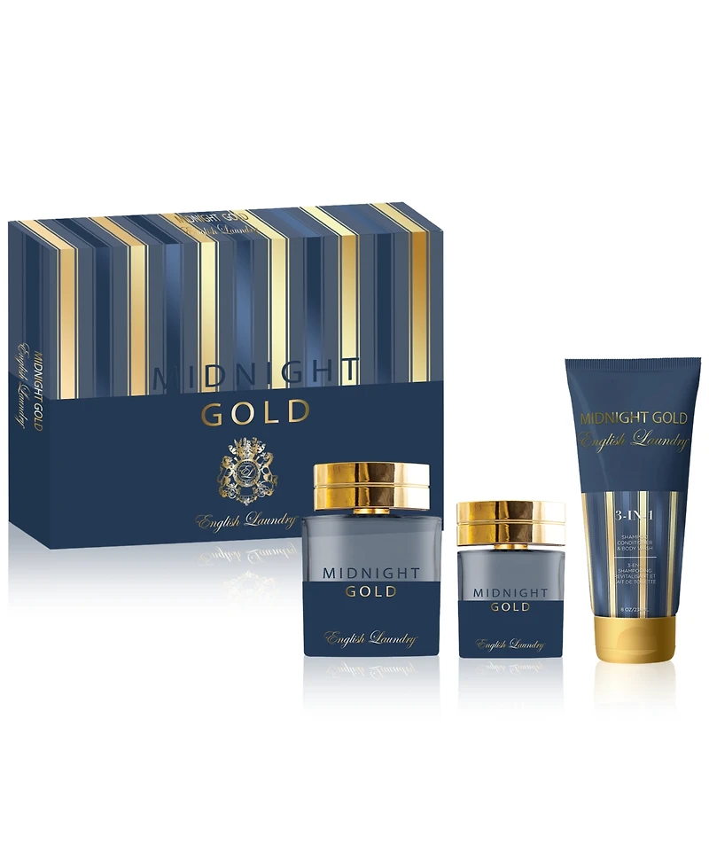 English Laundry Men's 3-Pc. Midnight Gold Eau de Parfum Gift Set