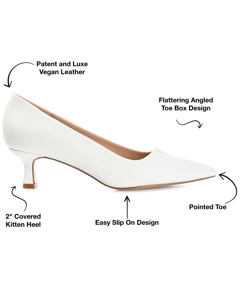 Journee Collection Women's Celica Kitten Heel Pumps