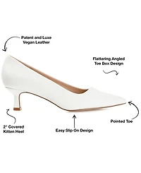 Journee Collection Women's Celica Kitten Heel Pumps