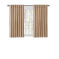 Ricardo Chevron 80C/20P Sustainable Unlined Rod Pocket w/Back Tabs Curtain Panel 48"W x 54"L