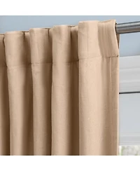 Ricardo Chevron 80C/20P Sustainable Unlined Rod Pocket w/Back Tabs Curtain Panel 48"W x 54"L