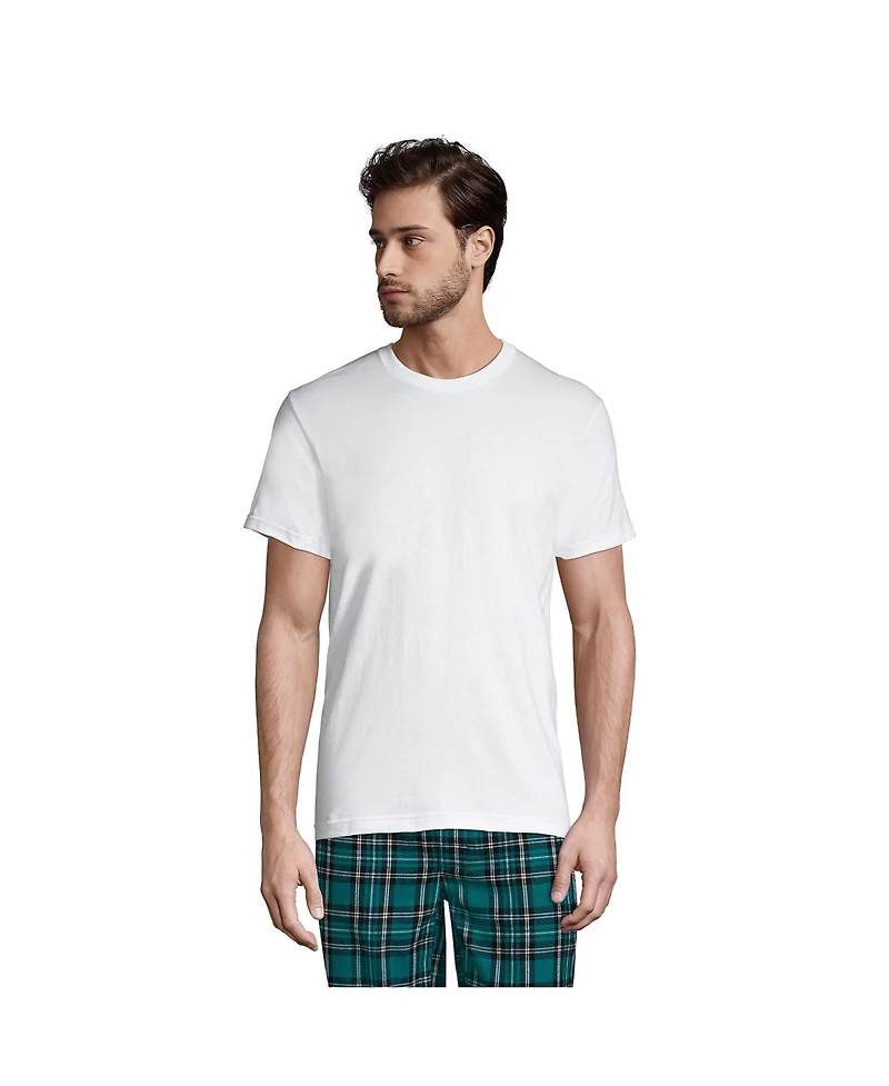 Lands' End Men's Crewneck Undershirt 3 Pack