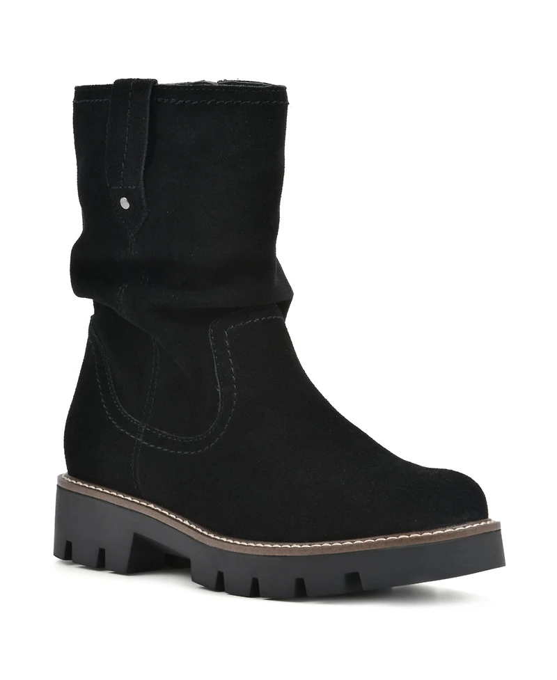 White Mountain Women's Glean Lug Sole Mid Shaft Boots